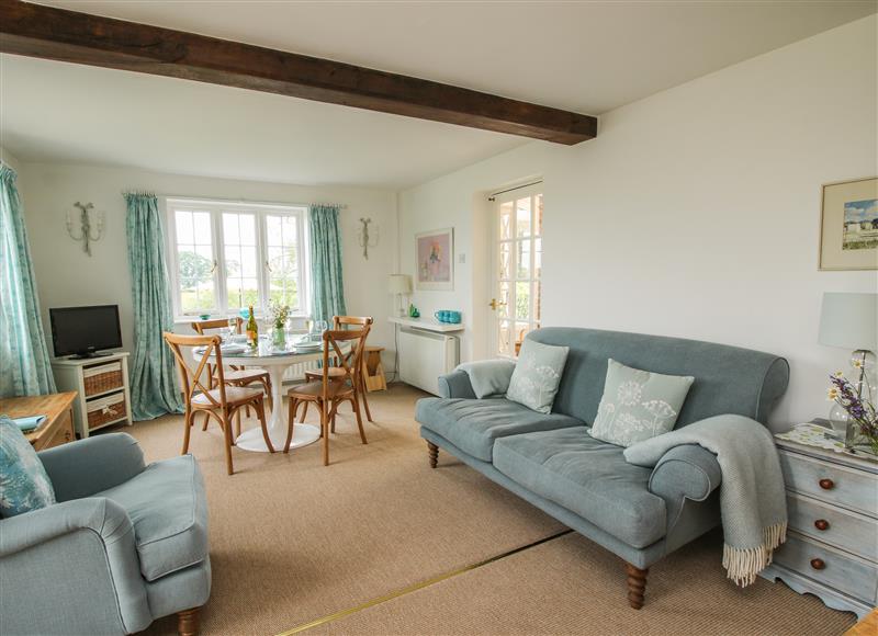 The living area at Lower Woodend Cottage, Bircher Common near Orleton