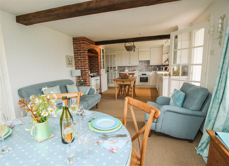 The living room at Lower Woodend Cottage, Bircher Common near Orleton