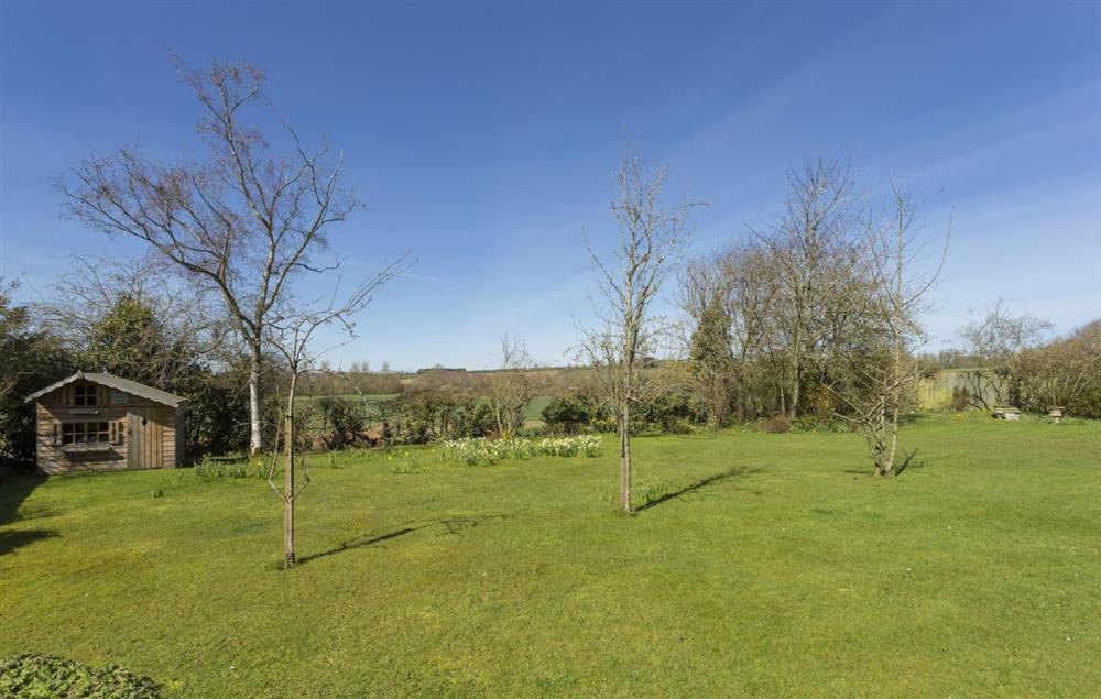 Lowfields enjoys a large garden with half an acre of land at Lowfields, Sarsden