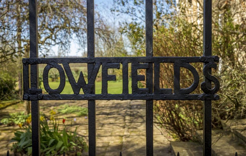 Lowfields wrought iron gates at Lowfields, Sarsden