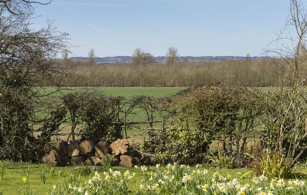 Views from the garden into the distance spanning for miles at Lowfields, Sarsden