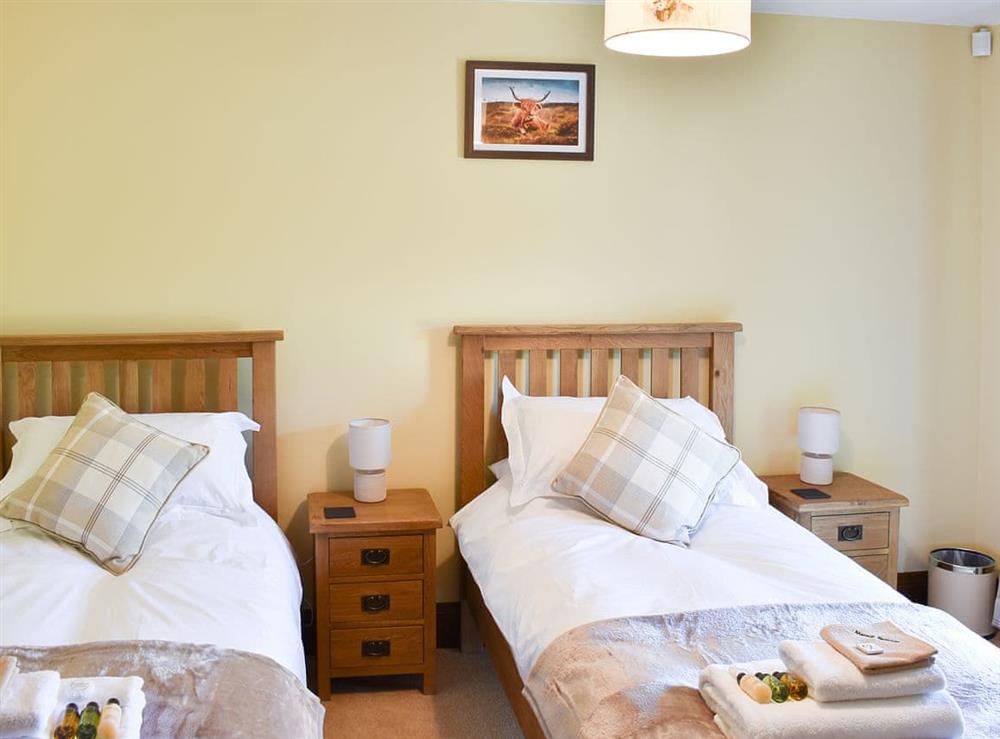 Twin bedroom at Lowgill in Flitholme, near Appleby, Cumbria