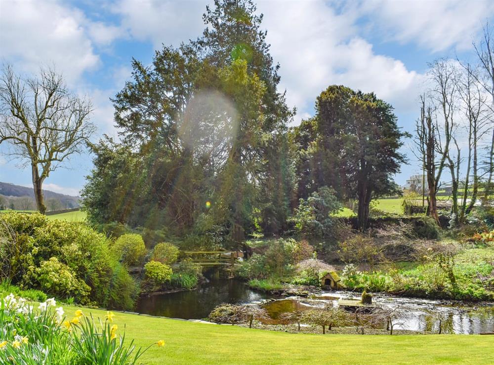 Garden and grounds at Lowick House in Lowick, near Coniston, Cumbria