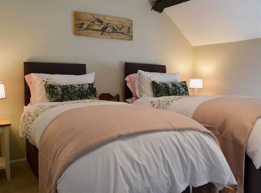 Twin bedroom at Lowther Cottage in Lowther, near Penrith, Cumbria