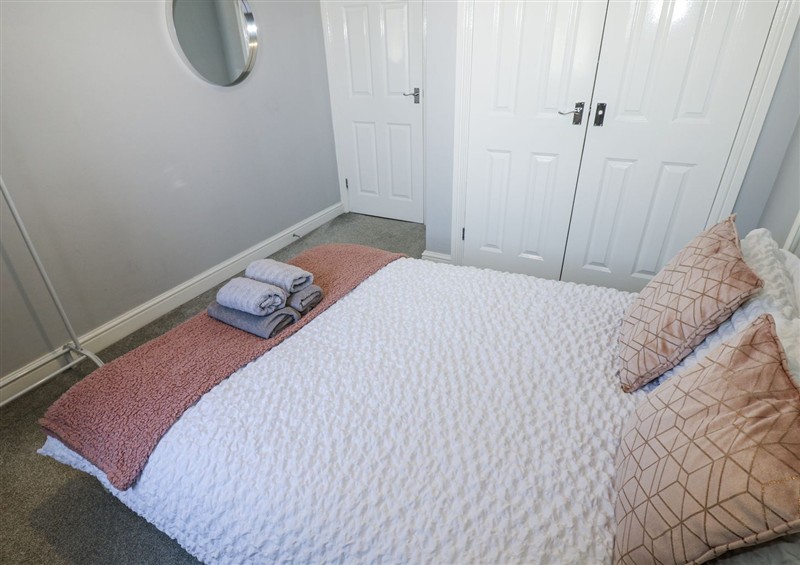 This is a bedroom at Lowther House, Whitehaven