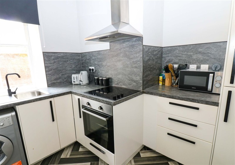This is the kitchen at Lowther Suite, Whitehaven