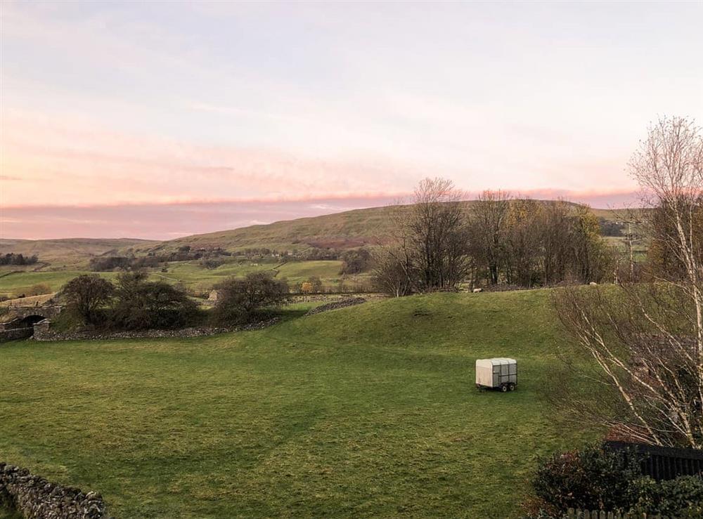 View from living room at Loxley House in Hawes, North Yorkshire