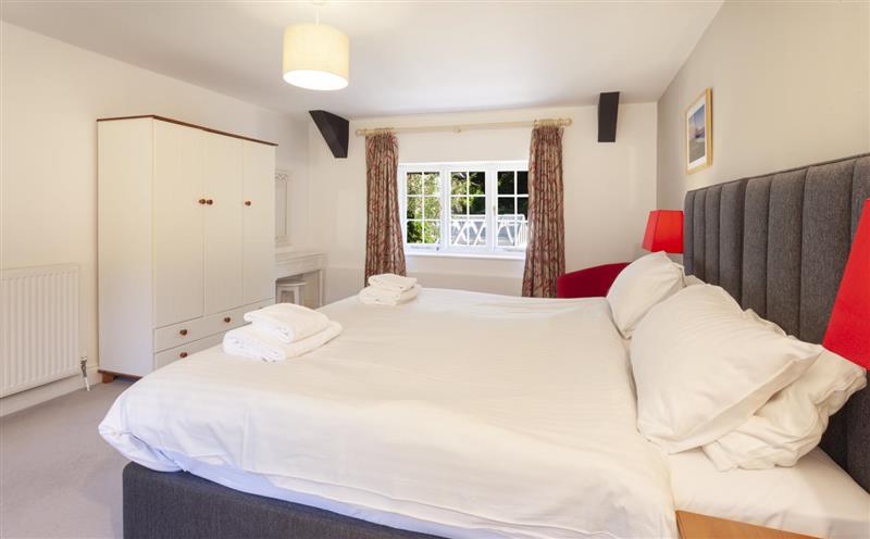 One of the bedrooms at Luccombe Cottage, Luccombe