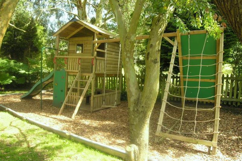 Childrens playground at Luccombe Cottage, Near Dunster