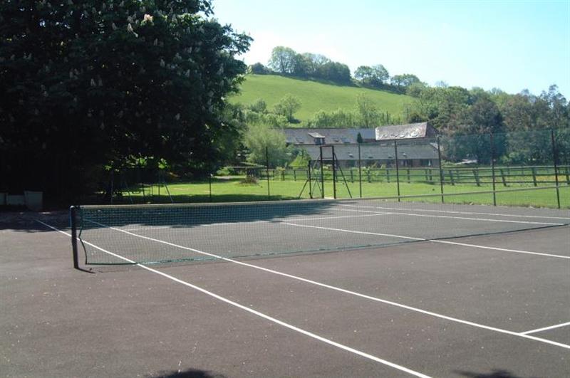 Tennis court at Luccombe Cottage, Near Dunster