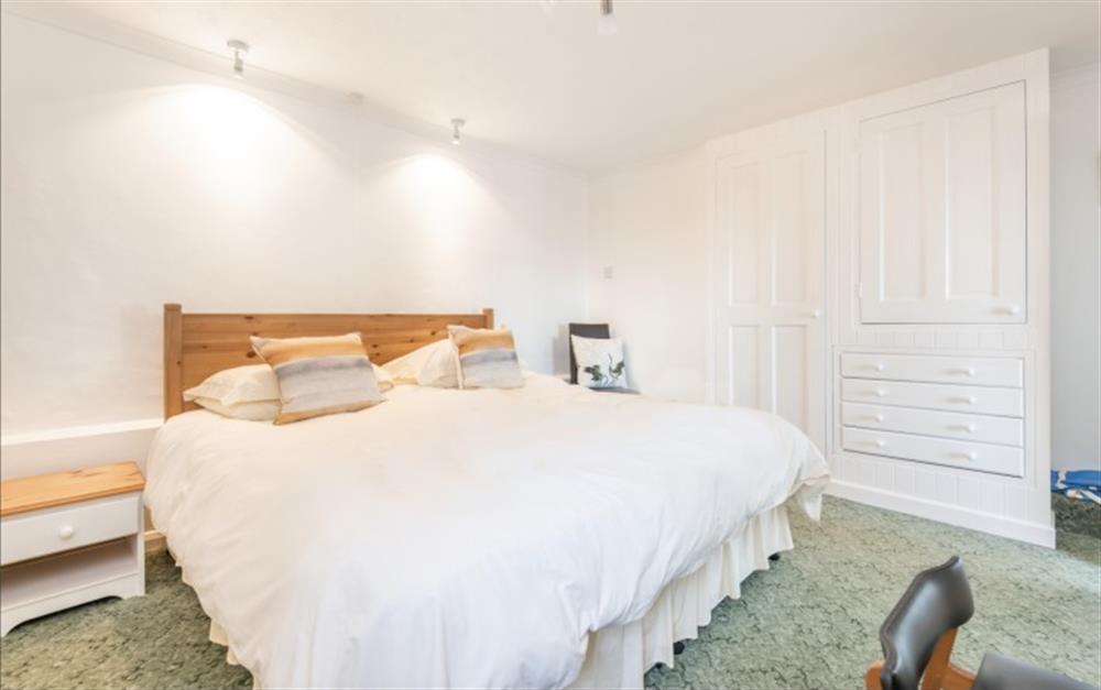 Super King size bed at Lucerne Apartment in Lyme Regis