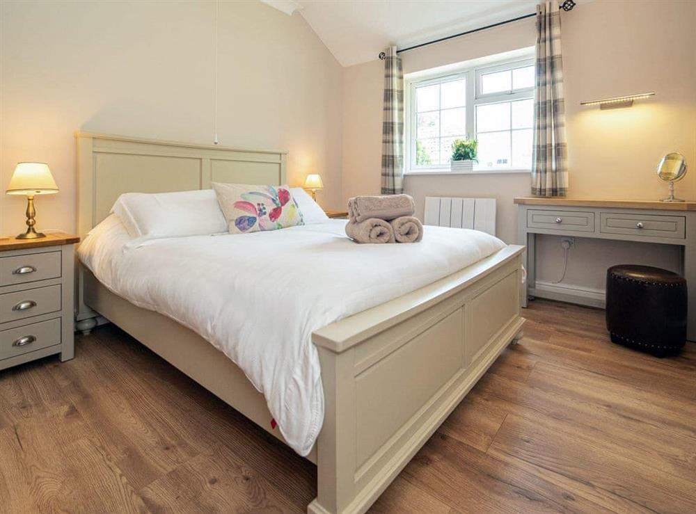 Comfy double bedroom at Luckington Stables 1 in Newbury, near Shepton Mallet, Somerset