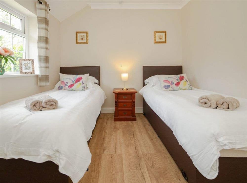 Twin bedroom at Luckington Stables 1 in Newbury, near Shepton Mallet, Somerset