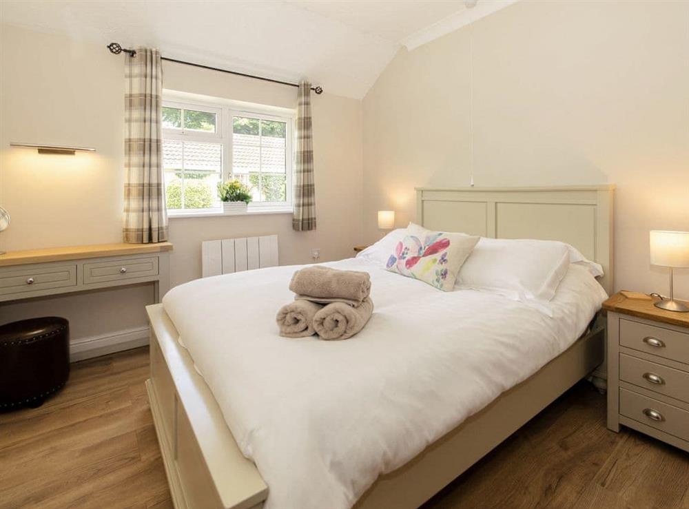 Comfortable double bedroom at Luckington Stables 2 in Newbury, near Shepton Mallet, Somerset