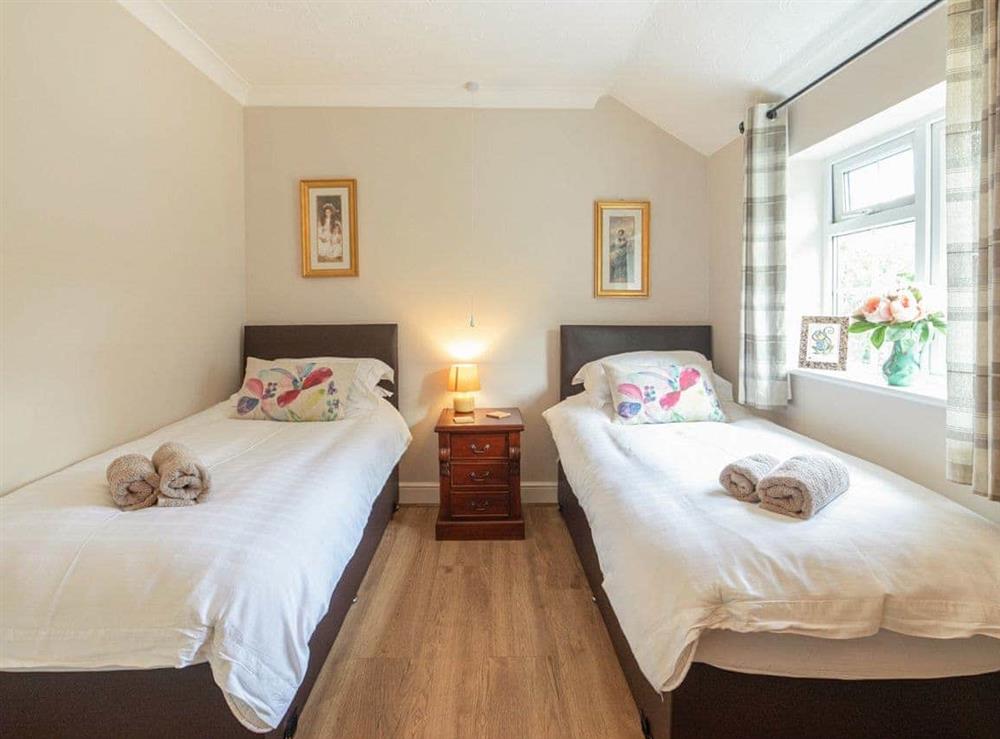 Twin bedroom at Luckington Stables 2 in Newbury, near Shepton Mallet, Somerset