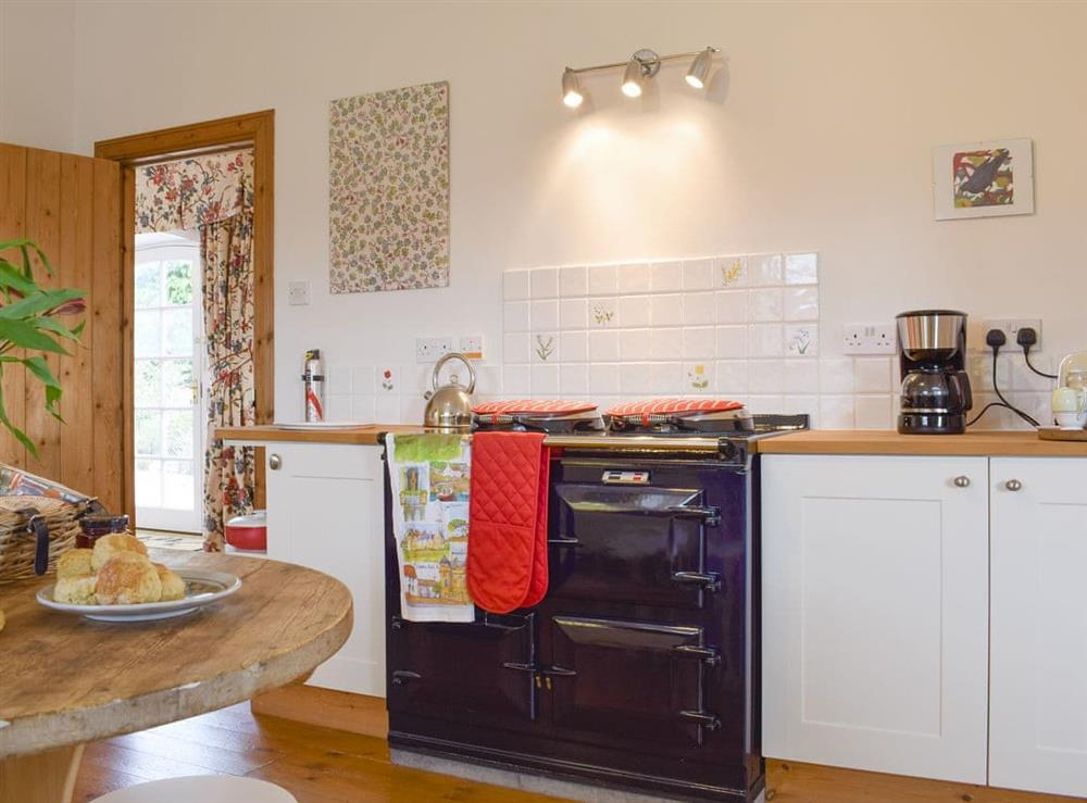 Fully appointed kitchen at Lucklaw Steading Cottage in Balmullo, near St Andrews, Fife