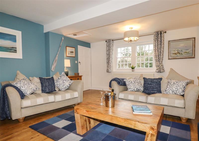 Relax in the living area at Ludgvan Cottage, Gorran Churchtown