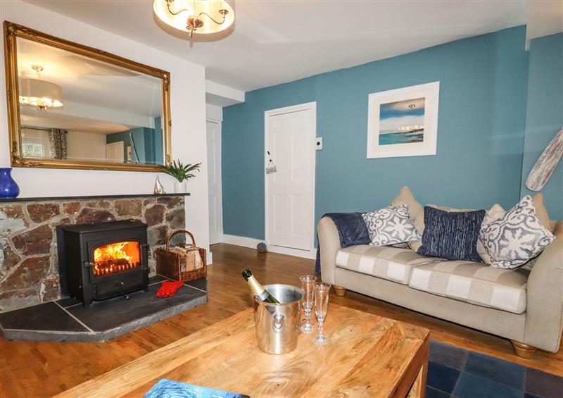 The living area at Ludgvan Cottage, Gorran Churchtown