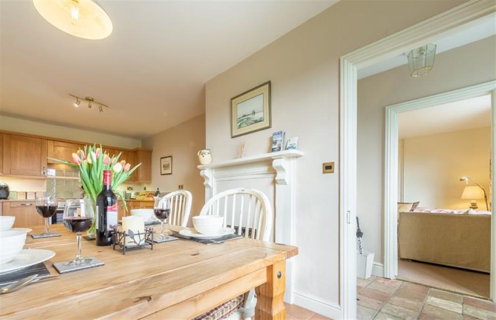 Ground floor: Dining kitchen view to the sitting room at Ludham Hall Cottage, Ludham near Great Yarmouth