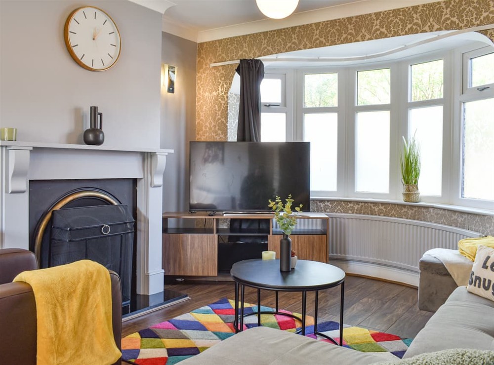 Living area at Luke House in Droylsden, Lancashire