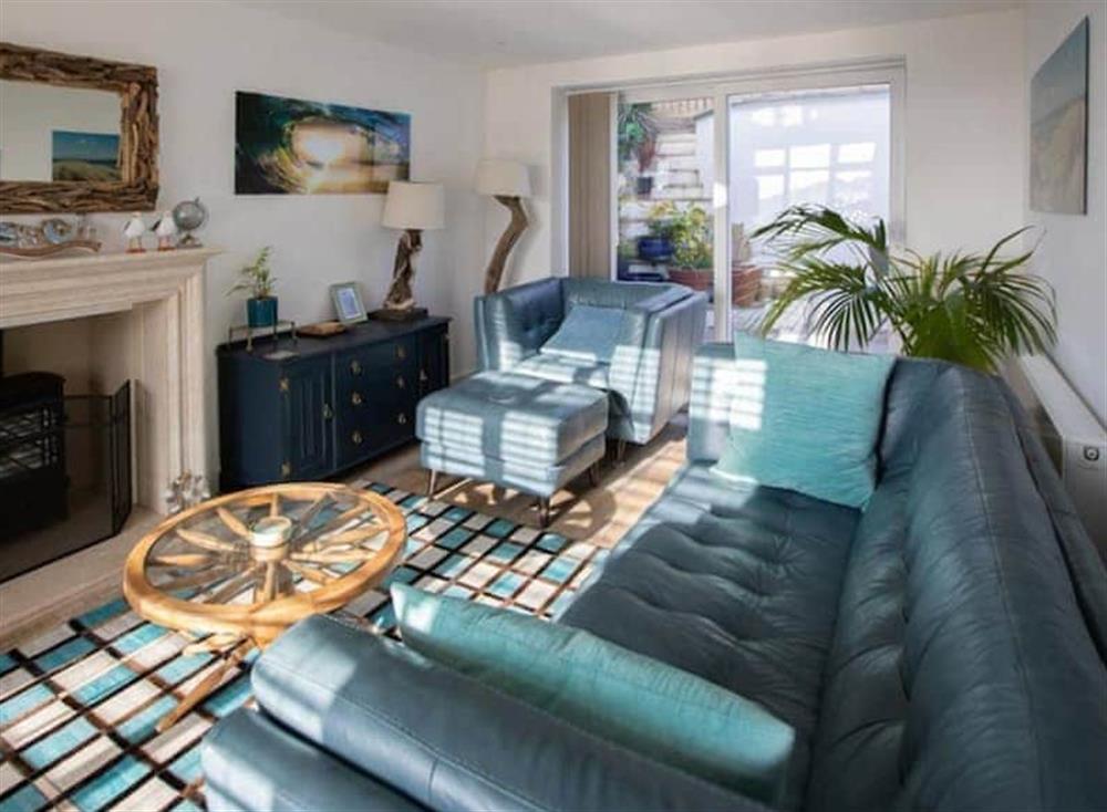 Living room at Lundy Seaview in Westward Ho!, Devon