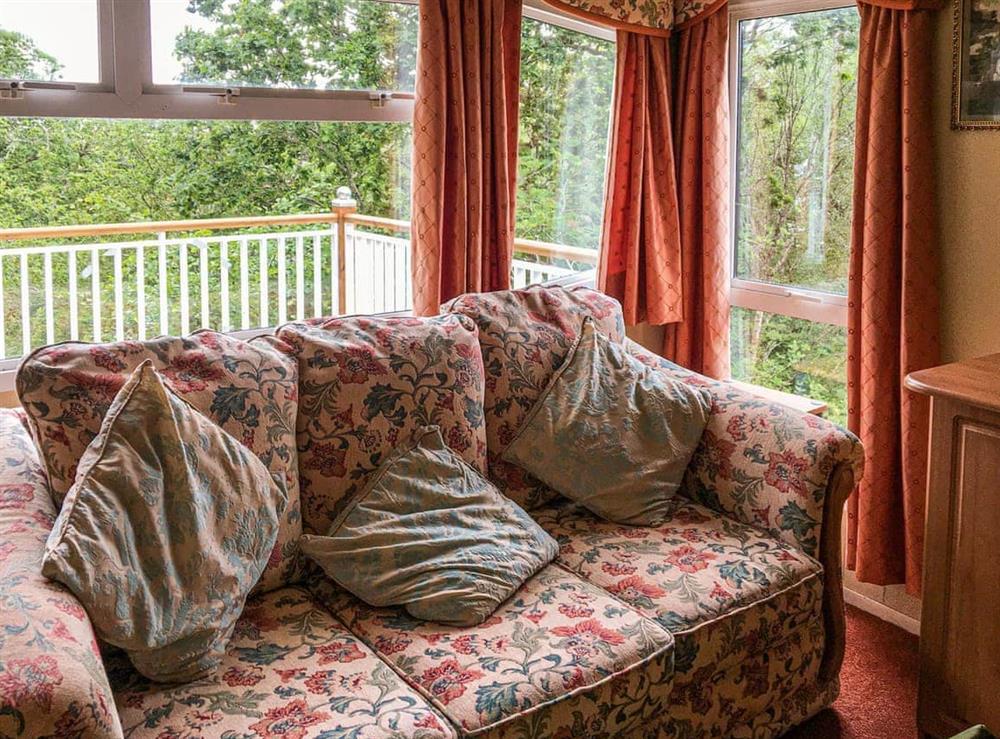 Living area at Siskin Lodge, 