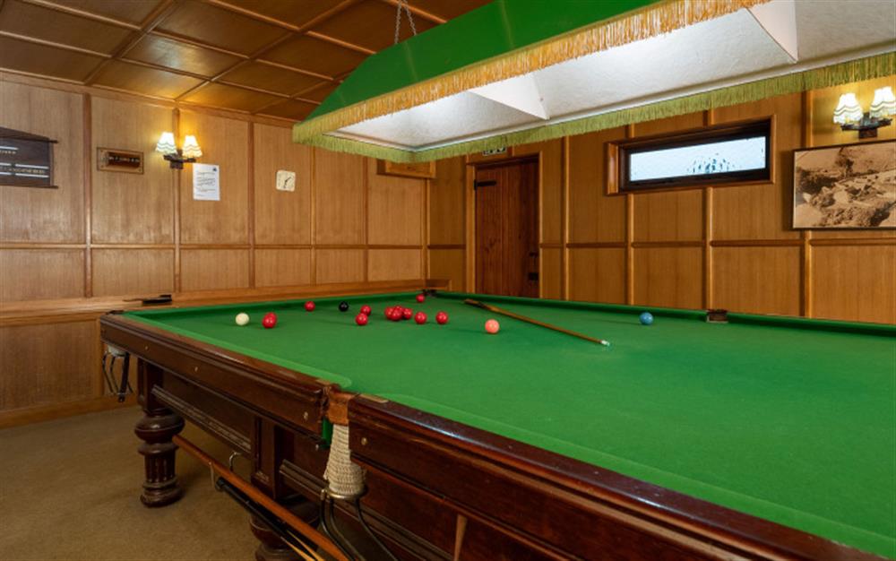 Another view of the Snooker room.