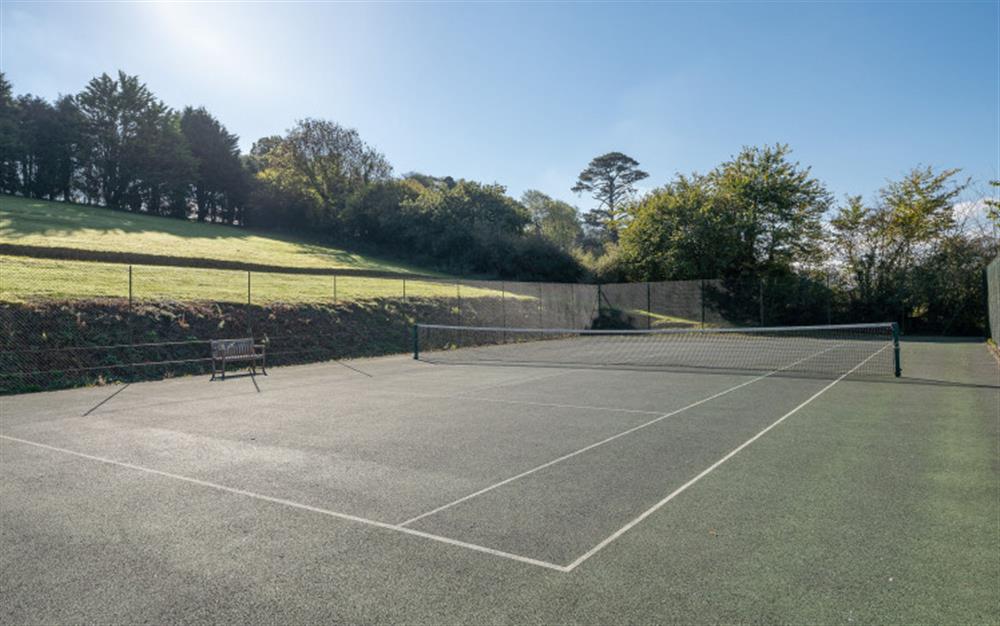The tennis court... at Lupin in Sherford