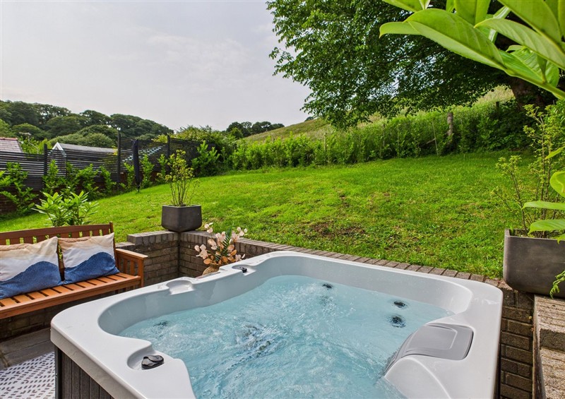 The swimming pool at Luxury Beach Stay with Hot Tub, Burry Port