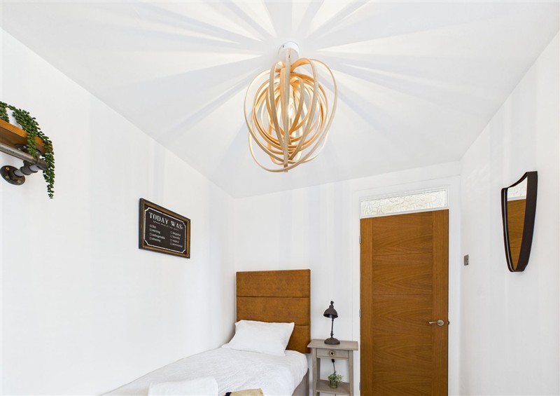 This is a bedroom at Luxury Beach Stay with Hot Tub, Burry Port