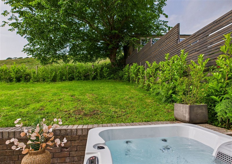 This is the garden at Luxury Beach Stay with Hot Tub, Burry Port