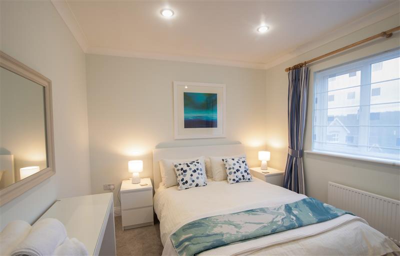 One of the bedrooms at Lyme Bay View, Lyme Regis