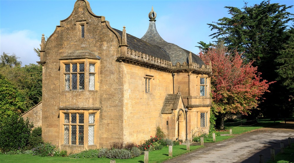 The exterior of Montacute South Lodge, Somerset at Lyme East Lodge in Nr Stockport, Cheshire