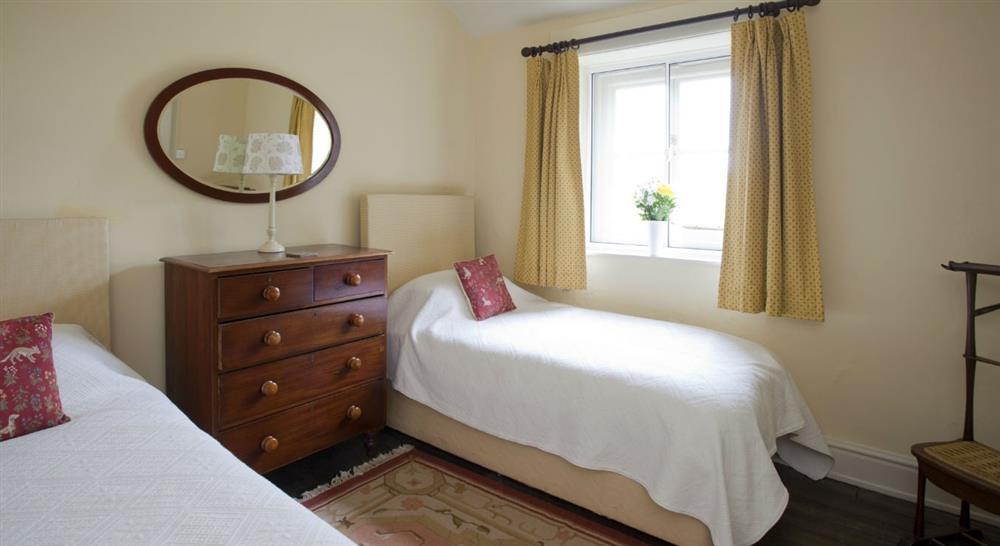 The twin bedroom at Lyme East Lodge in Nr Stockport, Cheshire