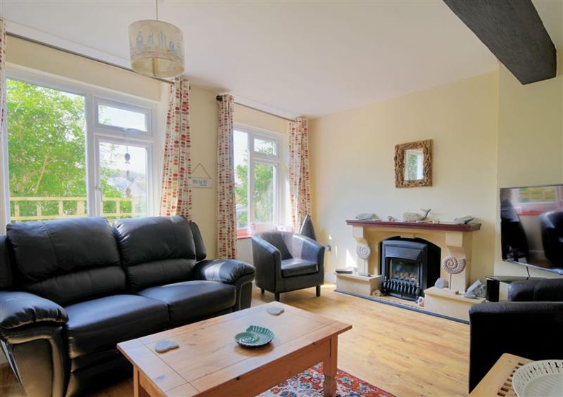 This is the living room at Lyme Views, Lyme Regis