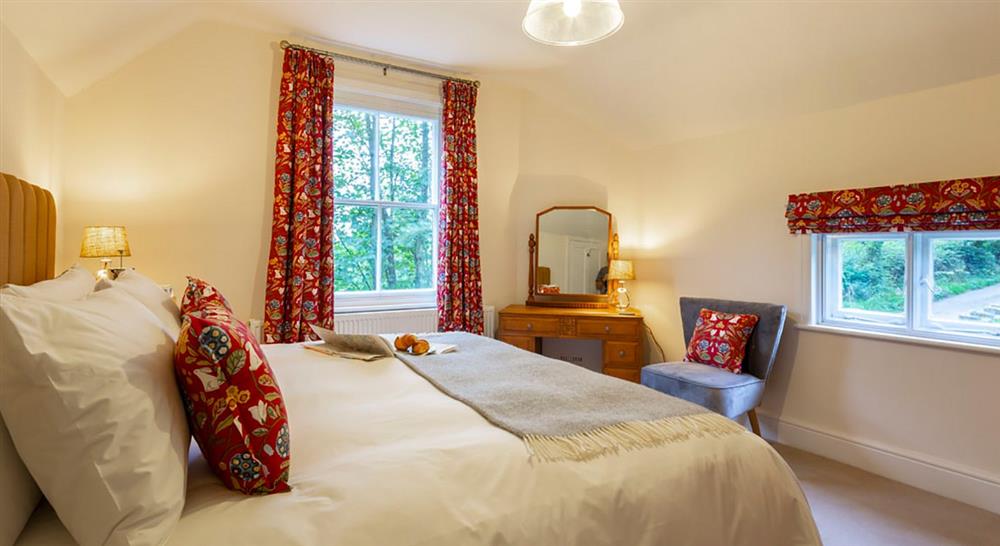 The double bedroom at Lyme West Lodge in Macclesfield, Cheshire