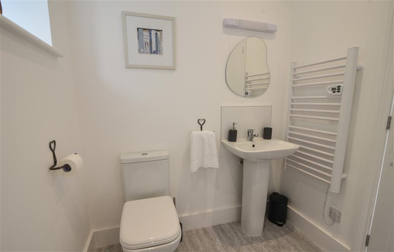 This is the bathroom at Lyme Zest, Lyme Regis