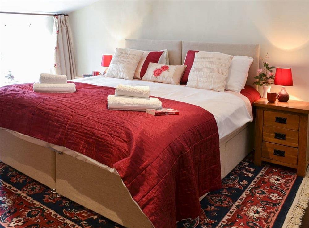 Cosy and romantic double bedroom at Lynches in Parkham, near Bideford, Devon