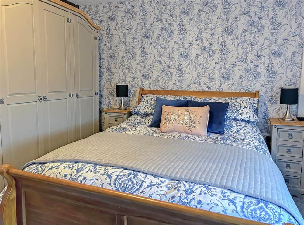 Double bedroom at Lyndene Cottage in Carmel, near Caernarfon, Gwynedd