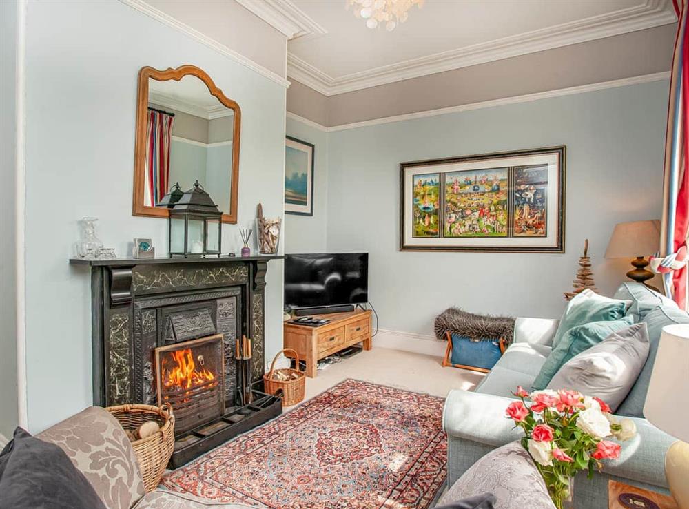 Living room at Lynwood in Boscastle, Cornwall