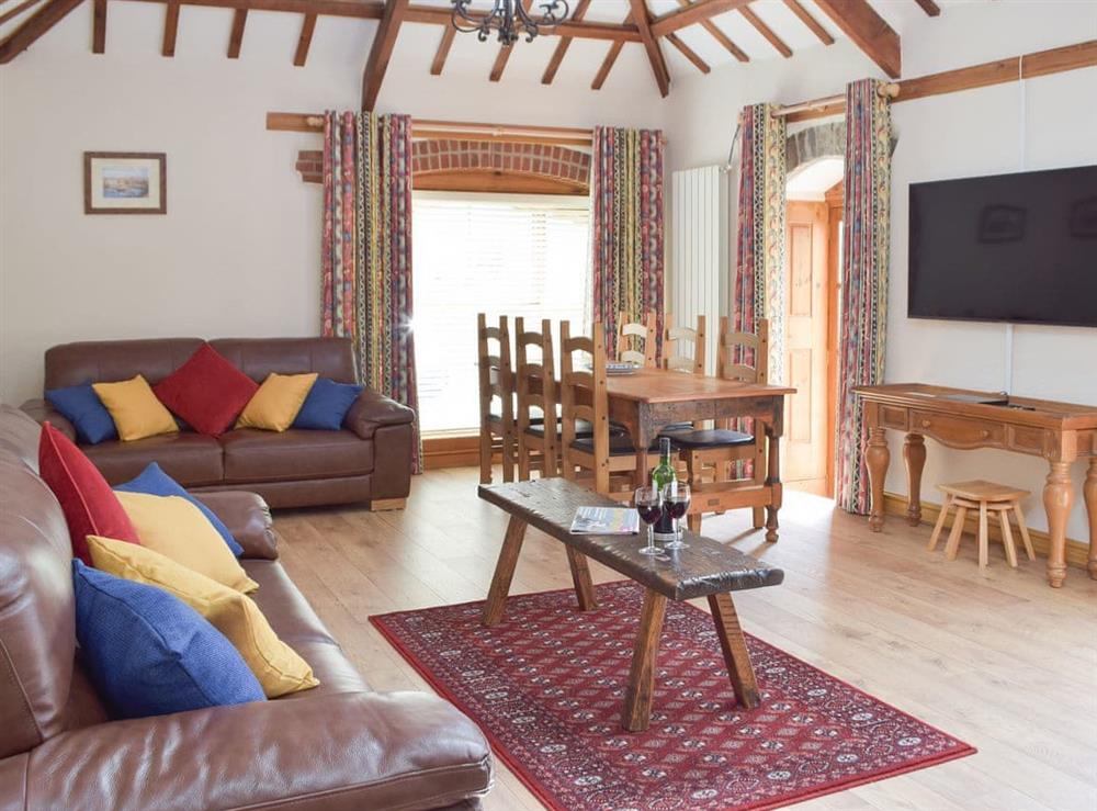 Spacious living/dining room at The Byre, 
