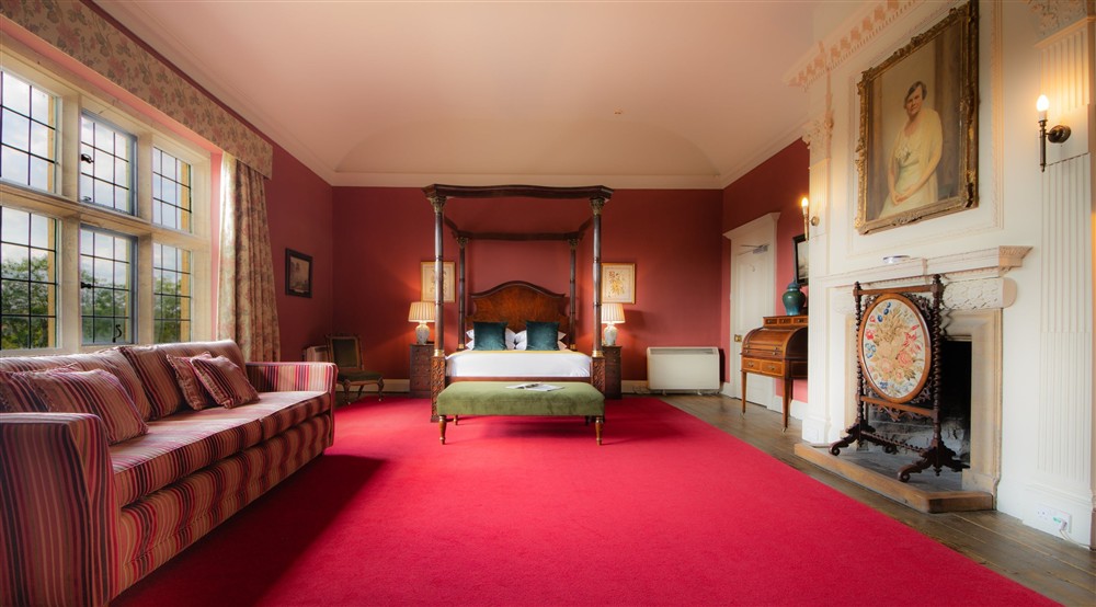One of the first-floor double bedrooms at Lytes Cary in Somerton, Somerset