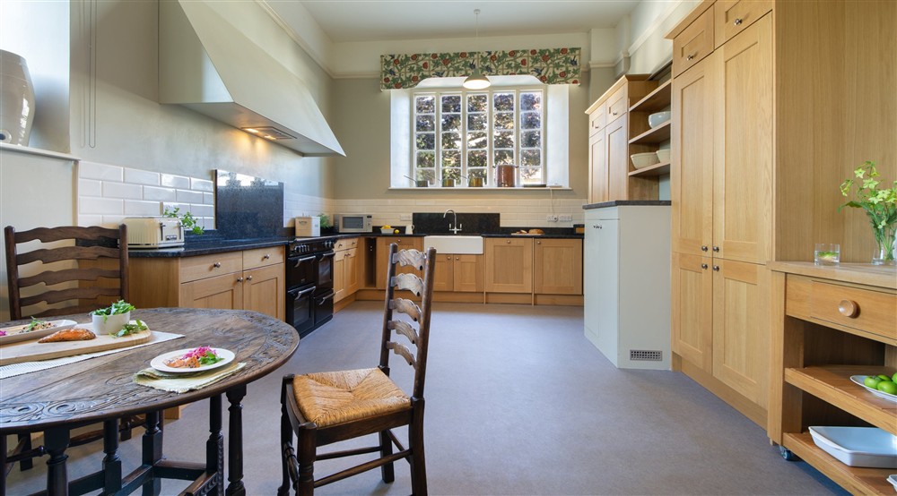 The kitchen-diner at Lytes Cary in Somerton, Somerset