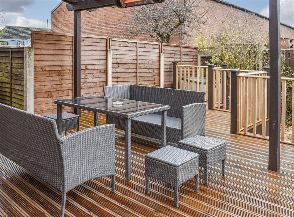 Outdoor area at Lytham House in Lytham St Annes, Lancashire