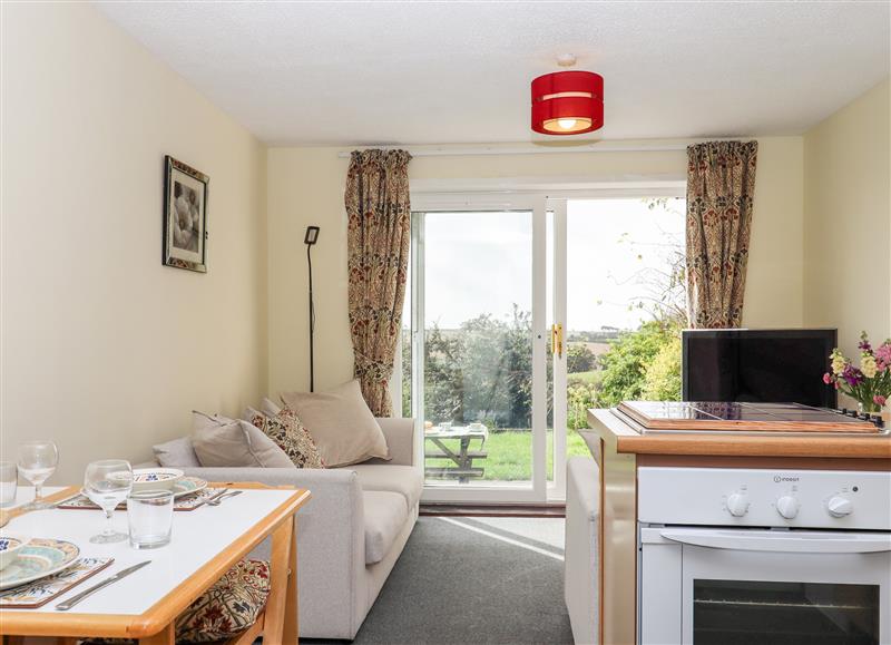 Relax in the living area at Mabels View, East Allington