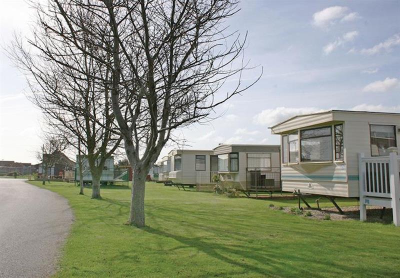 The park and caravans at Mablethorpe Chalet Park in Mablethorpe, Lincolnshire 