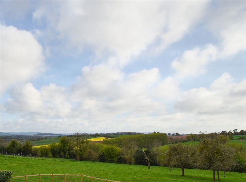 Stunning views over the surrounding farmland at Mabley in Bishop’s Frome, near Bromyard, Herefordshire