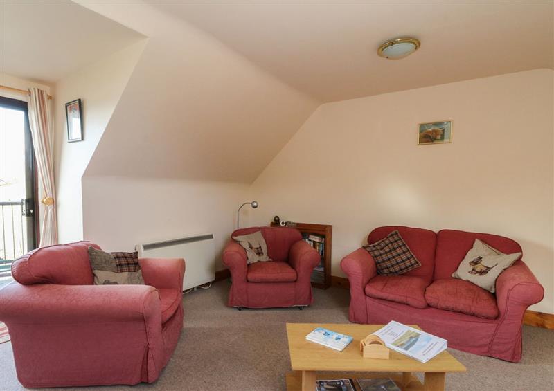 The living room at Macgregor, Killichonan near Kinloch Rannoch