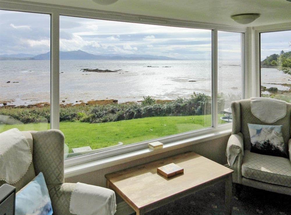 Wonderful, far reaching views from the living room at Macinnisfree Cottage in Saasaig, Teangue, Isle of Skye., Great Britain