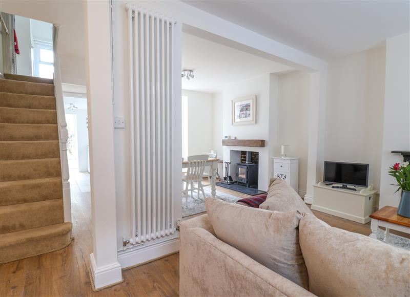 The living area at Mackerel Cottage, Weymouth